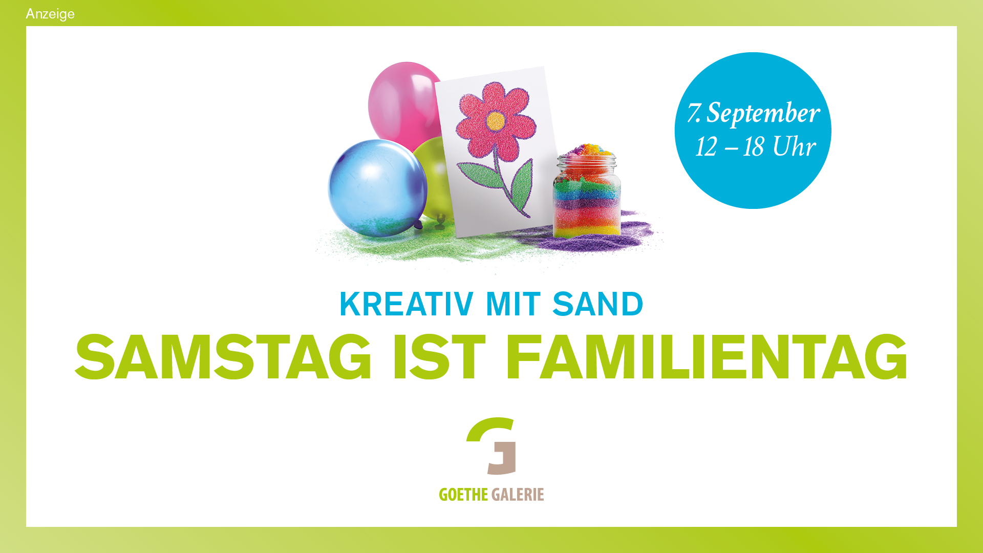 Goethe Galerie Familiensamstag September