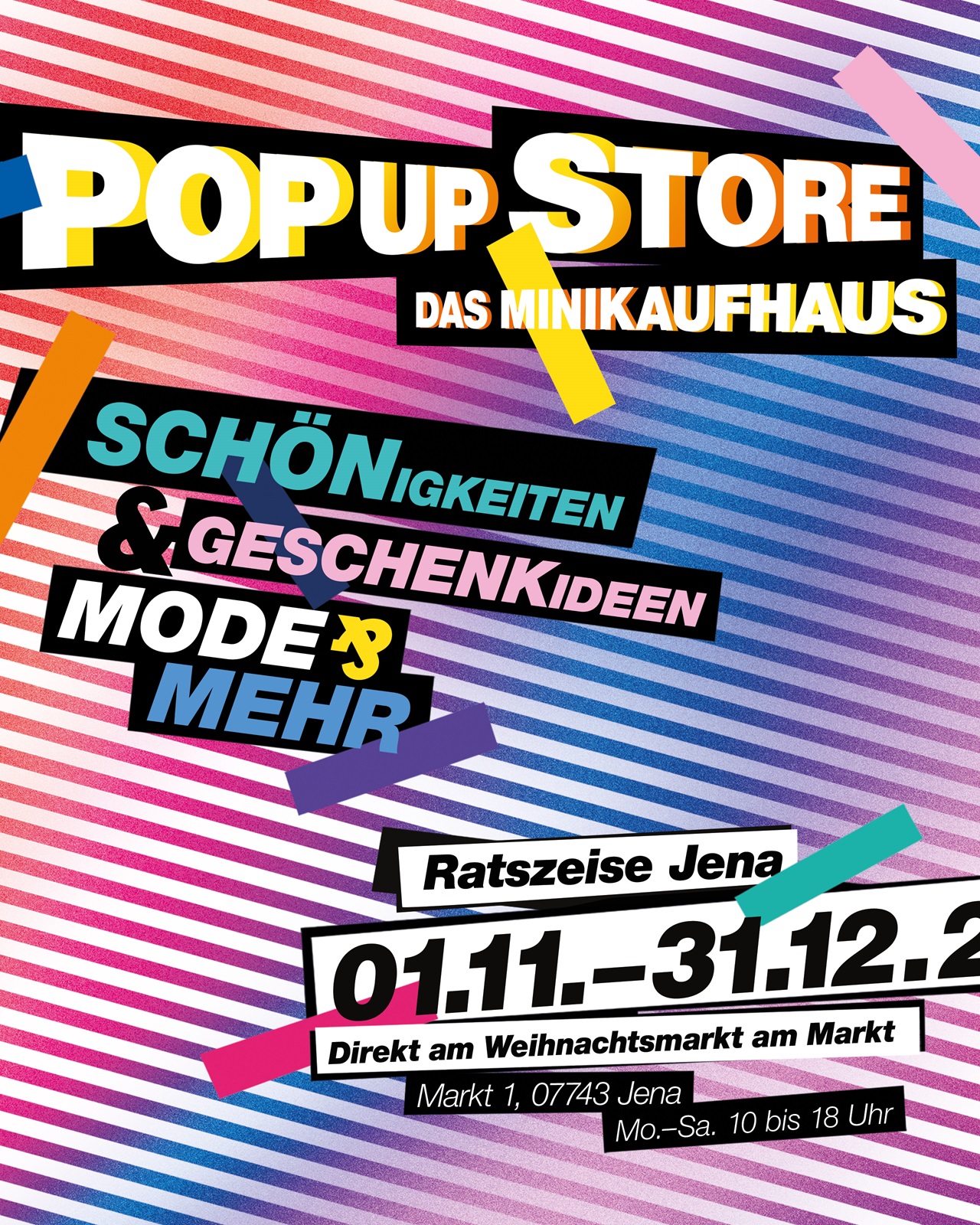 Pop-Up-Store am Markt