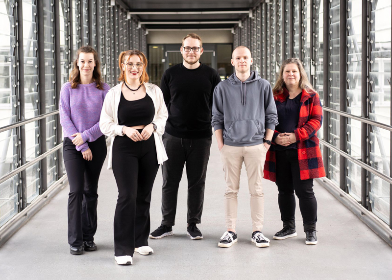 v.l.n.r. Elly Teichert, Amelie Facius, Lucas Just, Alex Semm und Arlett Semm