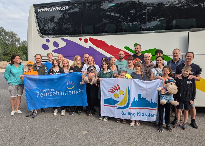 Auf nach Holland: Die Jenaer Sailing Kids starten zur ersten Tour 2024.