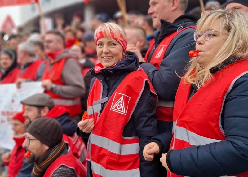 Auch bei Jenoptik wurde zum Warnstreik aufgerufen.