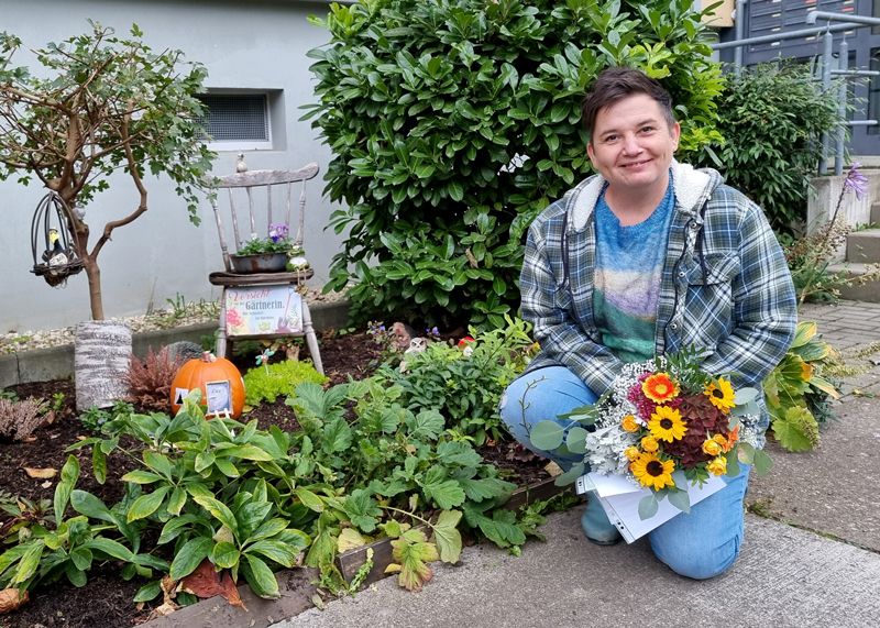 Kathy Witte erhielt als Anerkennung ein Preisgeld von 700 Euro und einen Gutschein von Boock Gartenkultur.